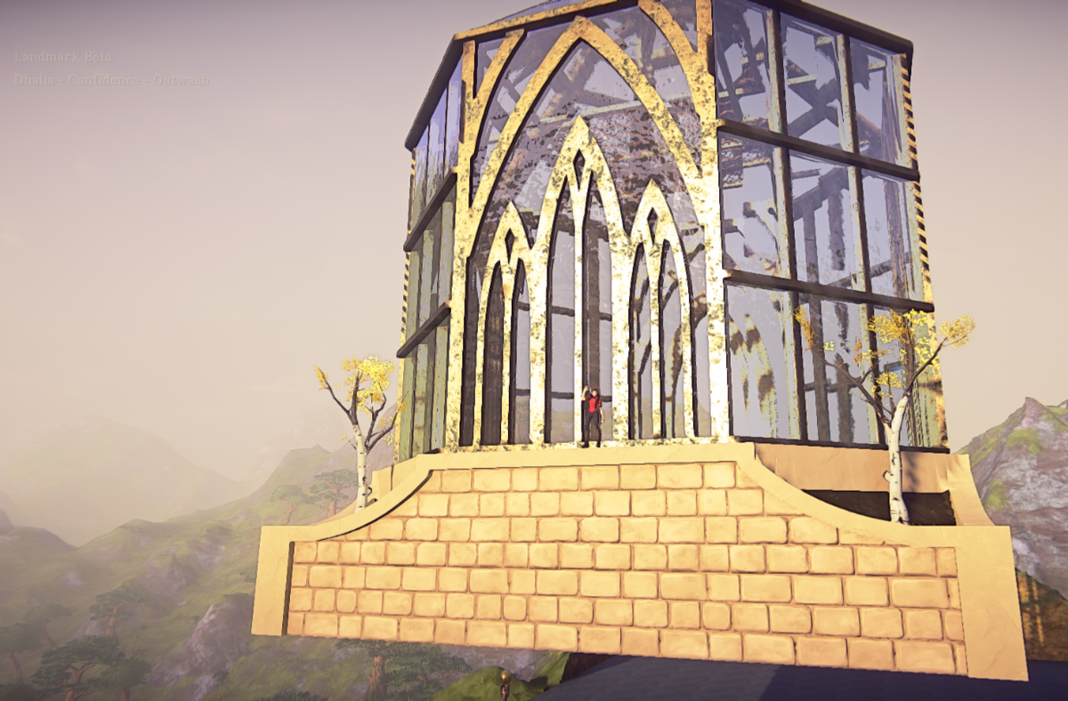 Numbiki's tweet photo. Settled on a front and back base I like + lamps. #Landmark #Qeynos #WorkshopShow Search gallery for Dhalia. http://t.co/4HcojF59g5