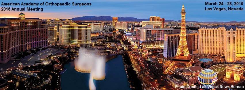 AAOS1's tweet image. We&apos;re looking forward to our 2015 Annual Meeting in Las Vegas, which is less than a week away! #AAOS2015