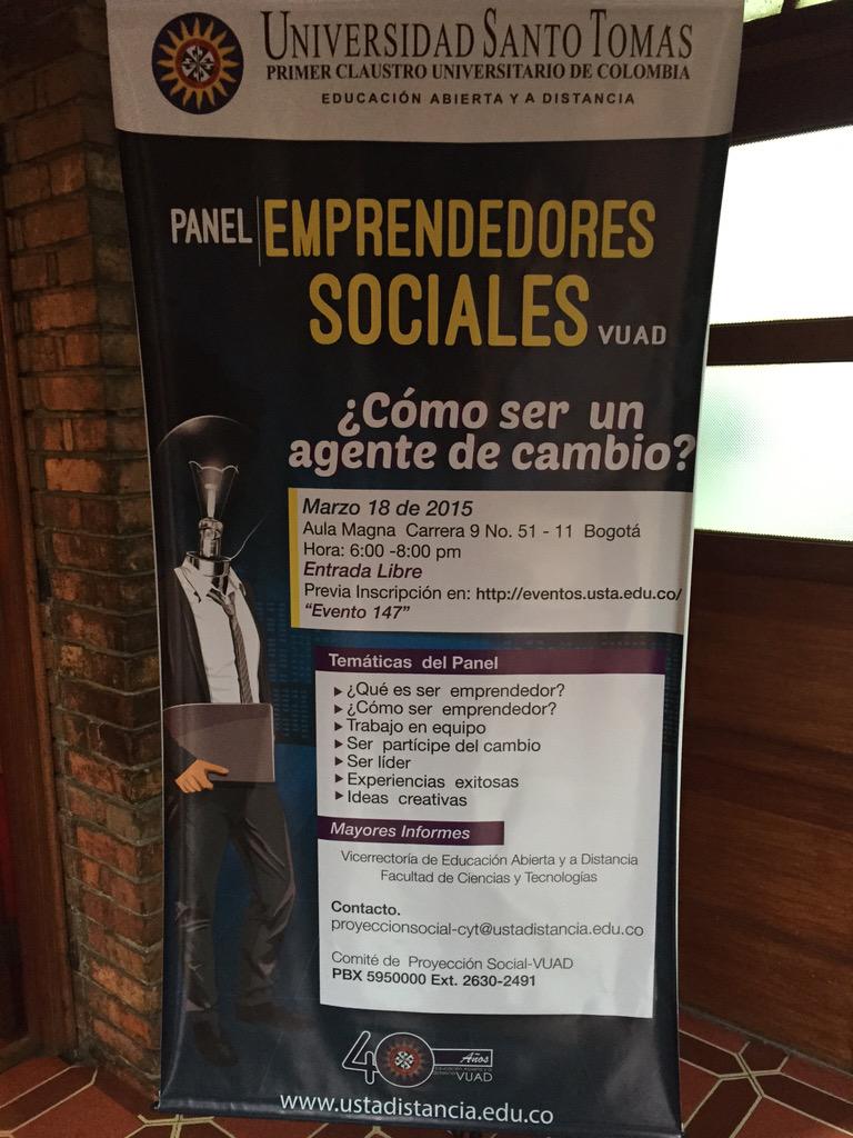 juanprn's tweet photo. Hoy sensibilizando en cultura emprendedora en la @Ustadistancia @REDBavaria @FundBavaria http://t.co/zTzKapg2PR