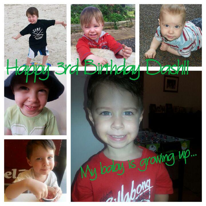 HawaiiReilly's tweet photo. Happy 3rd Birthday to little Dash!! #birthdayboy http://t.co/gpuE8yu9kl