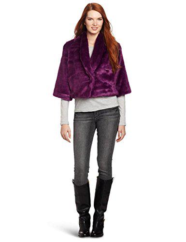 Vince Camuto Women's Faux Colored Fur Jacket, Sweet Plum, MediumSweet Plum Vince Camuto ... dressysasha.com/?p=13010