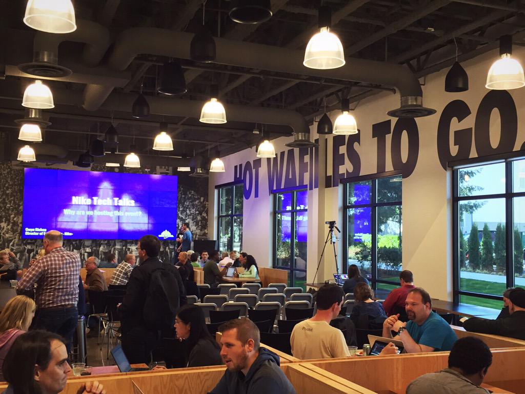 davidpaull's tweet image. Gearing up to hear what&apos;s hot at @Nike Tech Talks #niketechtalks #PDXTech