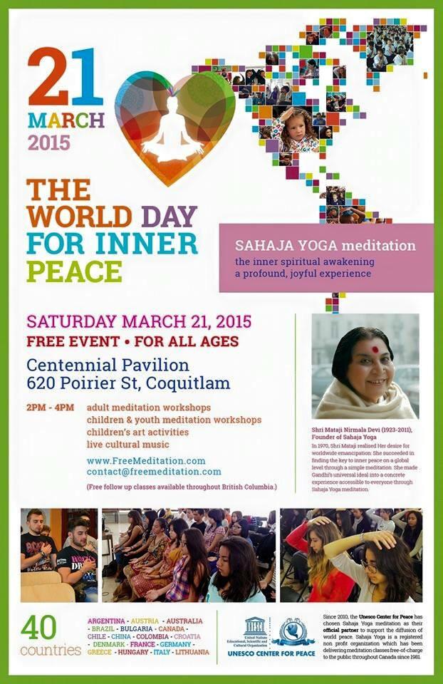 Join in the world day for inner peace on March 21st for #free #meditation around the world!