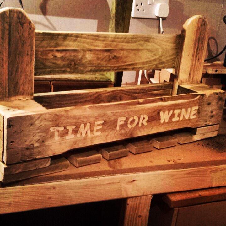 Wine and glass rack. We can personalize also. #woodwork #interiordesign #reclaimedwood