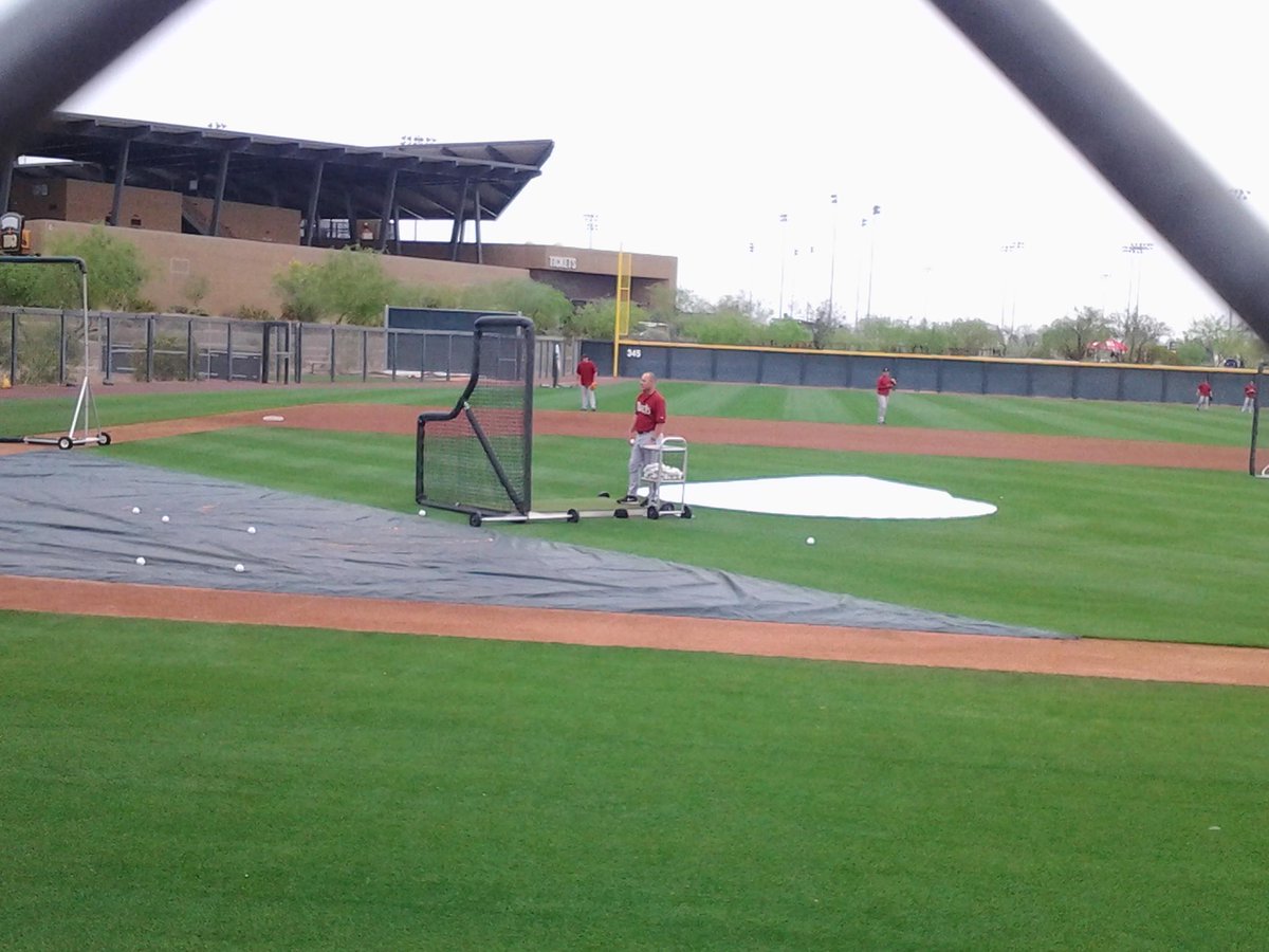 Chip Hale throwing BP to the #DBacks #ChipHale