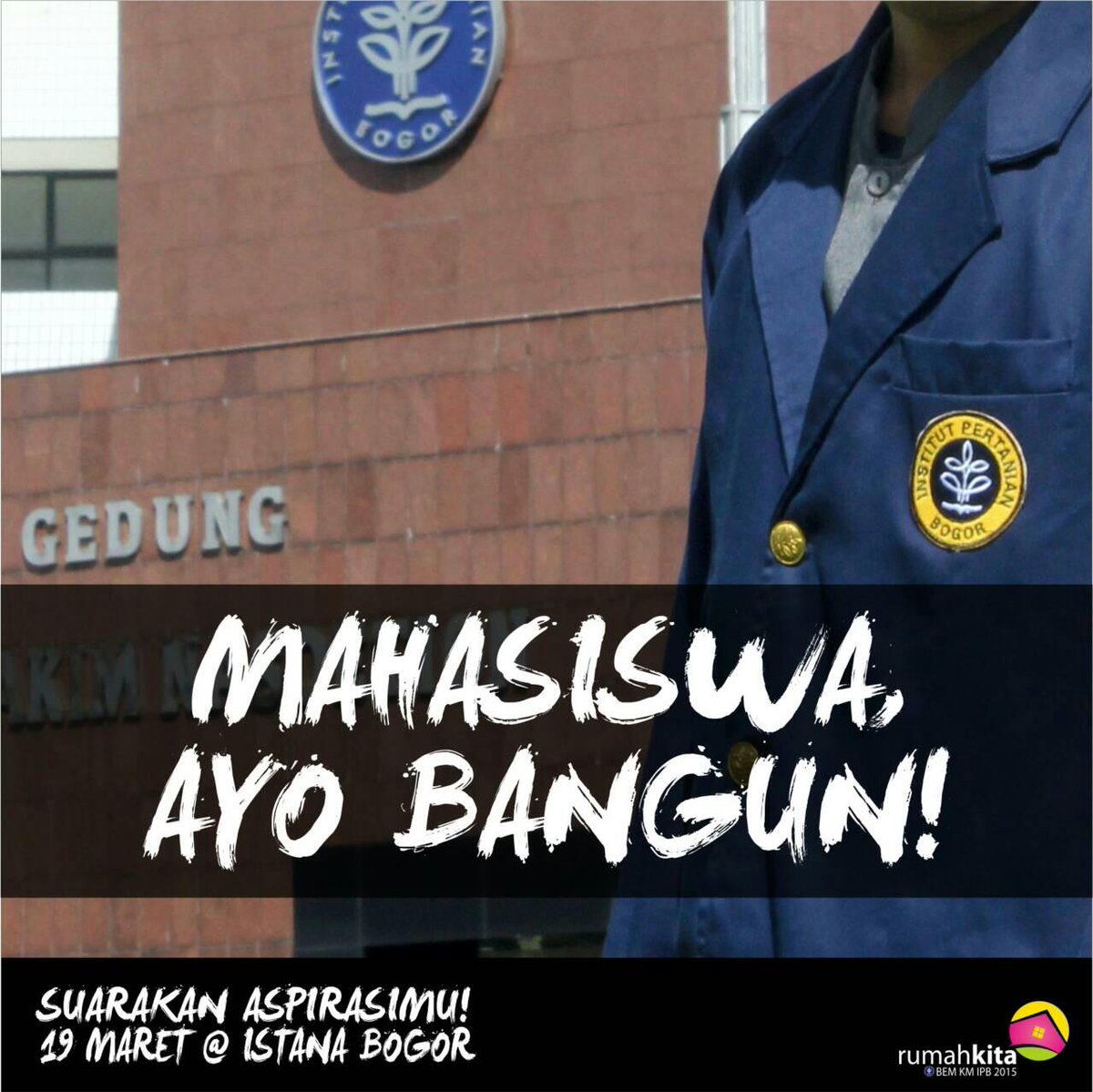 Indonesia bangkit mahasiswa bangun <a href="/bemkmipb/">BEM KM IPB</a>
