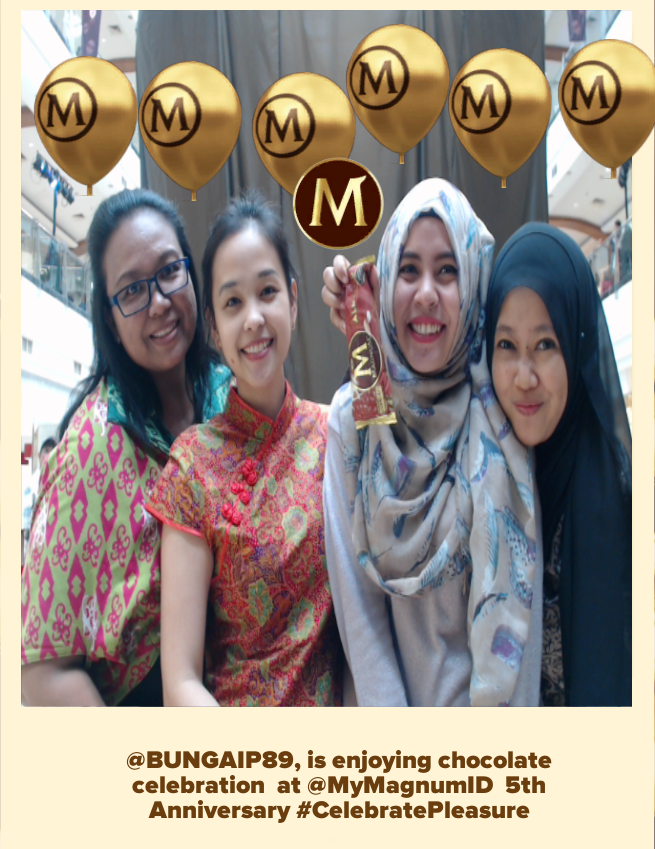 MyMagnumID's tweet image. @BUNGAIP89, is enjoying chocolate celebration  at @MyMagnumID  5th Anniversary #CelebratePleasure