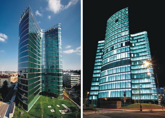 The award winning FILADELFIE office building is one of the most modern buildings in Prague. Very cool!