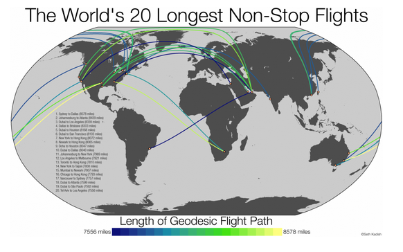 The world’s longest non-stop flights, mapped wapo.st/1xfqQYT