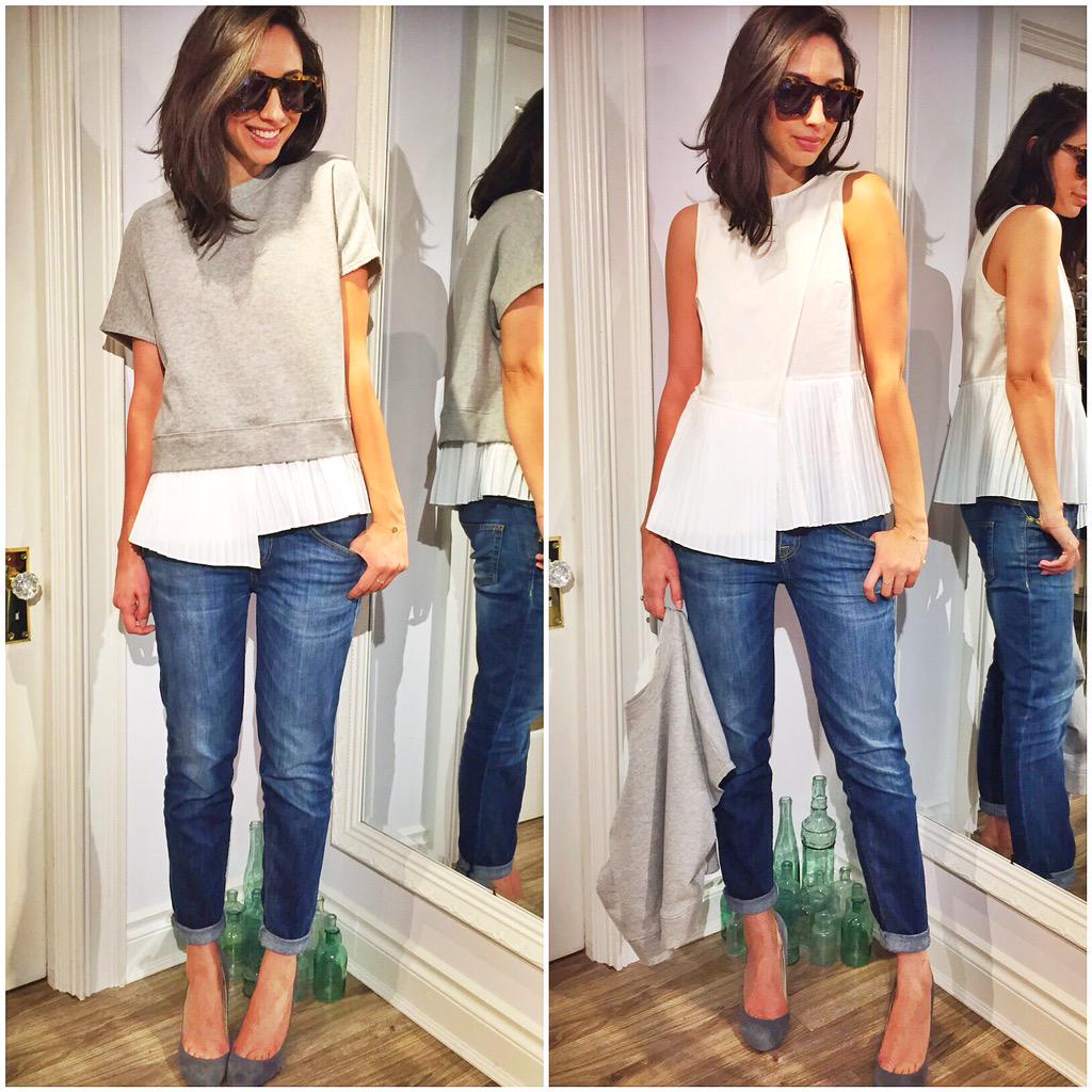 RebeccaBree's tweet photo. Love this 2 for 1 top by @dl10crosby!! Cute sweatshirt top with a cotton pleated tank underneath! #RBspring #RBfave http://t.co/zygRw6MuMn
