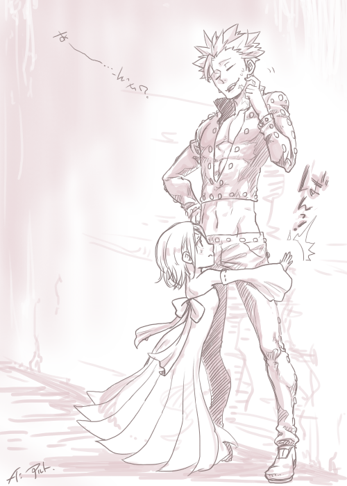 七つの大罪 バンとエレインの身長差壁ドンについて By lto1031 Http T Co Pssptbus0l