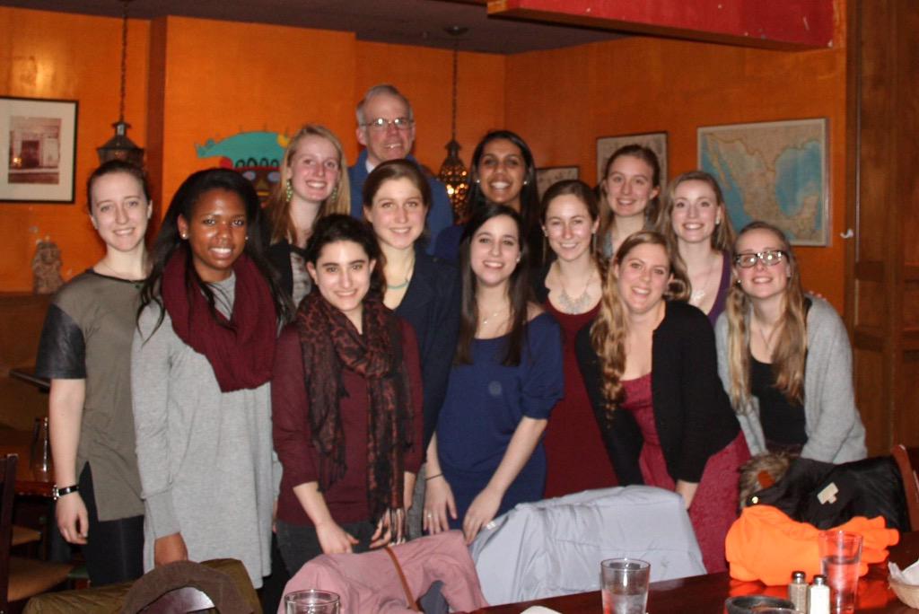 Exec dinner with our winter speaker <a href="/billmckibben/">Bill McKibben</a> of <a href="/350/">350 dot org</a> #weloveevanston #gocats