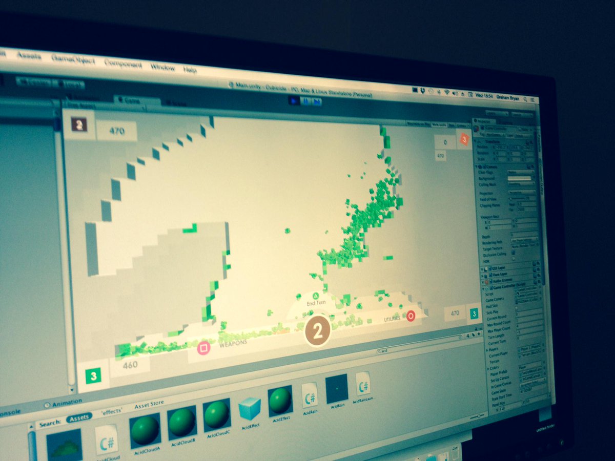 Acid weapon in <a href="/CubicideGame/">Cubicide</a> went a bit wrong, turned to greygoo, devoured entire level. #indiedev #pixelart #gamedev