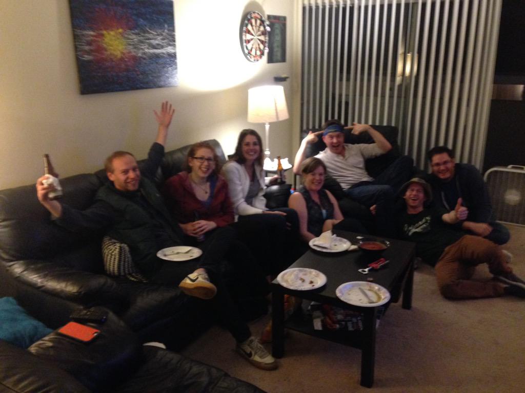 PSheppardTV's tweet photo. @Survivor_Tweet @CBS @EW Watching with Fans who stop me on the street @mcgurtus @jknappcastingg @s_flu @nrmuller http://t.co/95ay9LuXwk