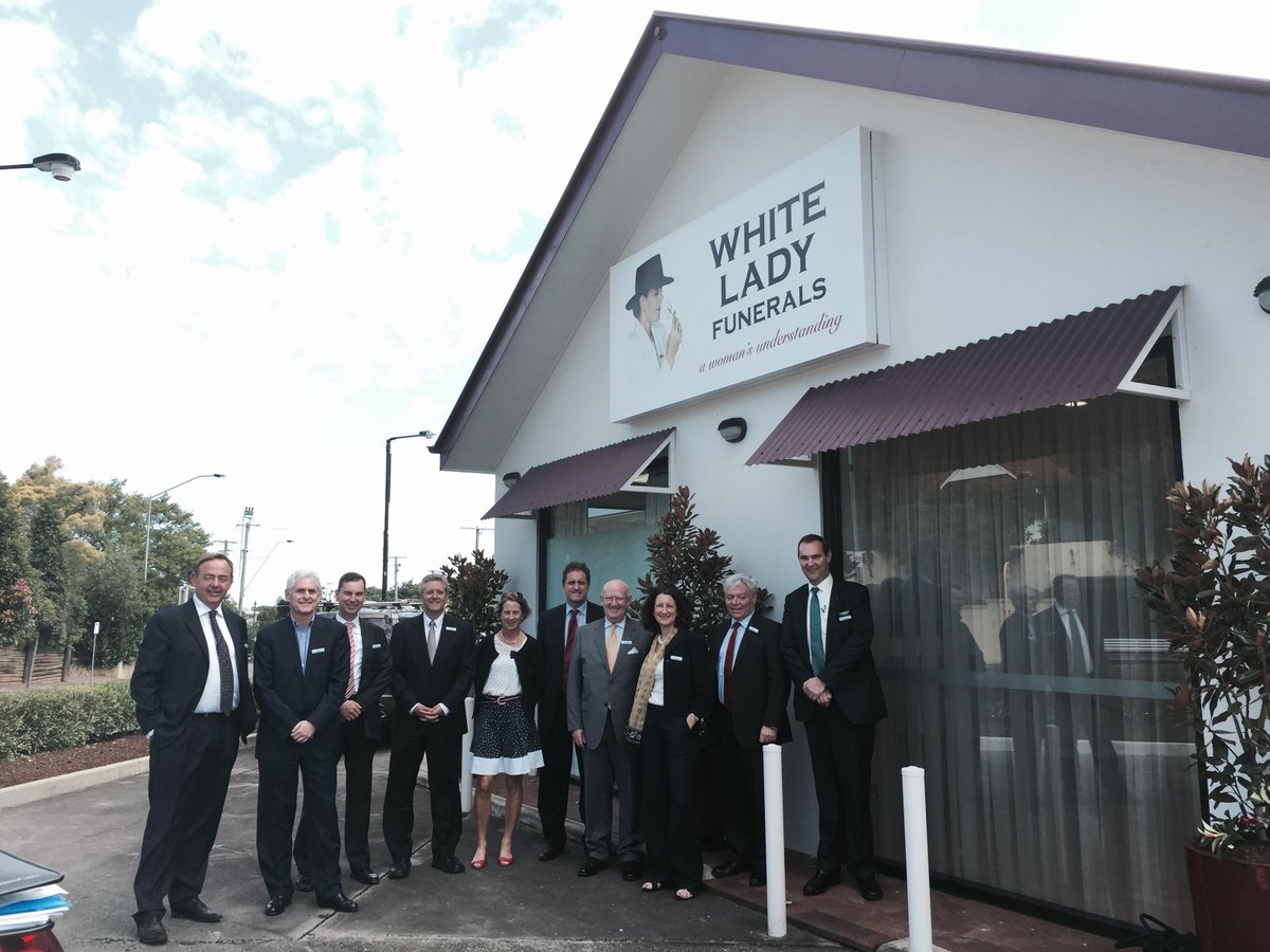 InvoCare's board is currently meeting in QLD &amp; took the opportunity to visit the <a href="/WhiteLadyAU/">White Lady Funerals</a> location in Clayfield.