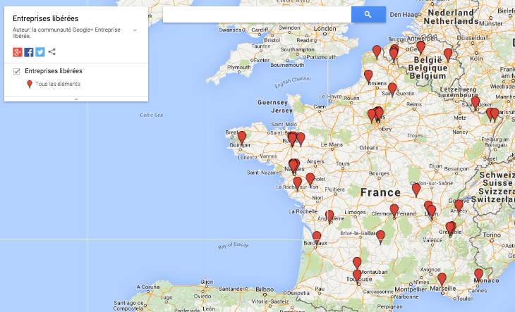 cartographie des #entrepriseliberee . On fait le pari de doubler en 2015  ?
