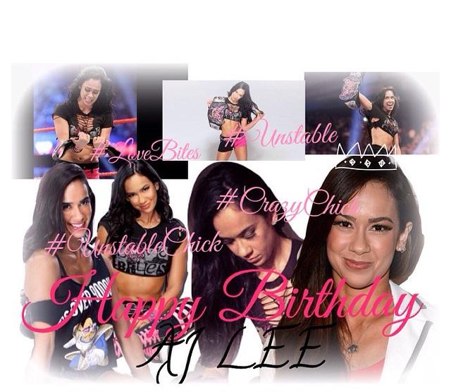 Happy Birthday AJ Lee! One of the greatest nerd and one of the greatest role models!! We love you do much     