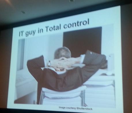 IT guys before the concept of 'bring your own device' #takingiteasy -