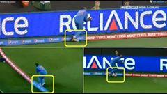 Its_Imtu's tweet photo. This is a clean six... Shameless @ICC ....#Fuck_umpires...@cnnsport @StarSportsIndia . Fuck @ICC http://t.co/N7Itwl5gtx