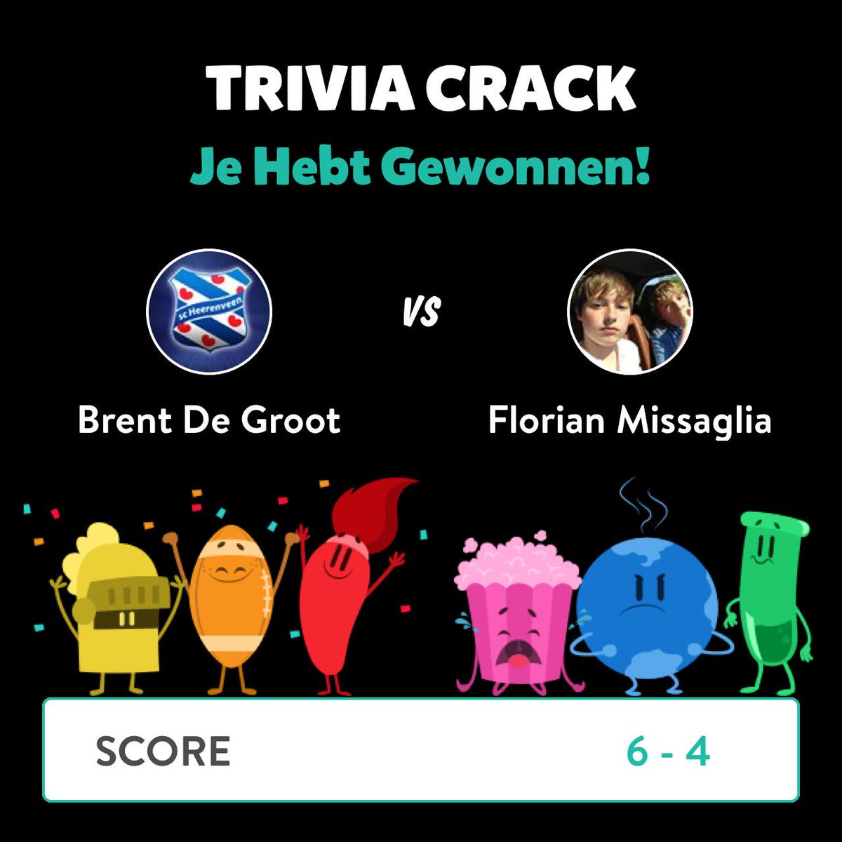 brent8861's tweet photo. Brent De Groot heeft zojuist een spel gewonnen van Florian Missaglia in Trivia Crack!  http://t.co/KbNcHOvhty http://t.co/jvz7K1LnQ8