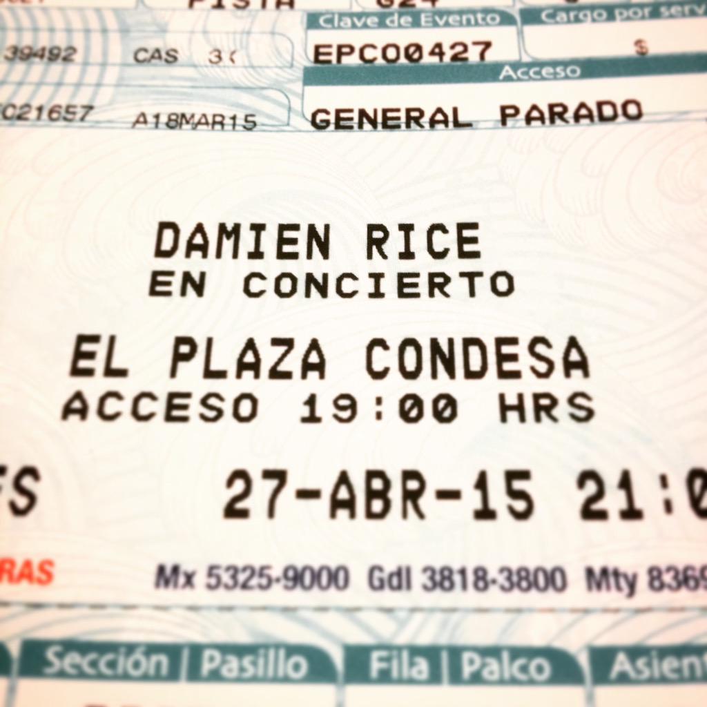 dveOSIMPLIFIRES's tweet photo. Yahooooooo!!!!!! @DamienRice in #MexicoCity #Cdmx #irishinmexico super awesome!!! http://t.co/O2OvETTktF