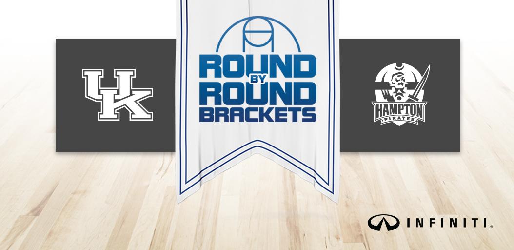 INFINITIUSA's tweet image. Hampton &amp;amp; Kentucky tip off tonight. Which one's on your #RoundByRound? bit.ly/RoundByRound bit.ly/RBRRules