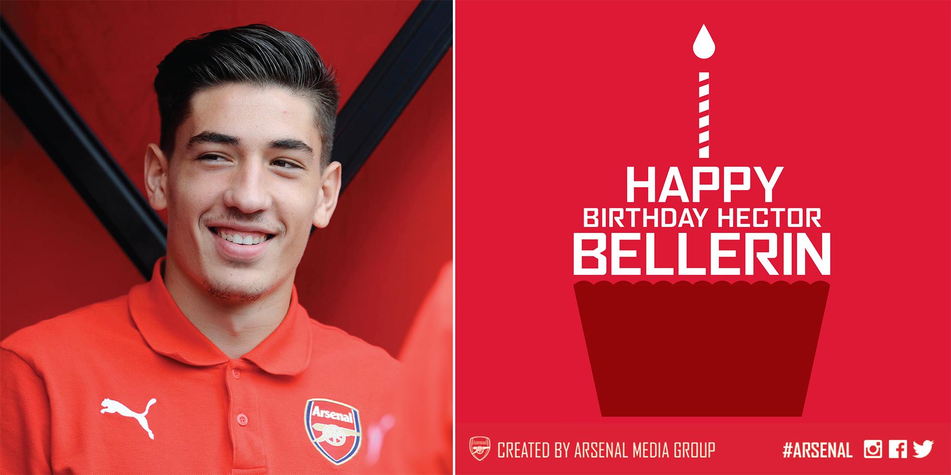 Happy Birthday Hector Bellerin          \" Selamat ulang tahun, Hector Bellerin 