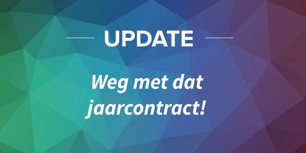 dwp_nl's tweet photo. Wij hebben het jaarcontract opgedoekt en daarom is deze elke maand opzegbaar! Lees meer: http://t.co/O314bxo2kw #zzp http://t.co/ItiradsSiA