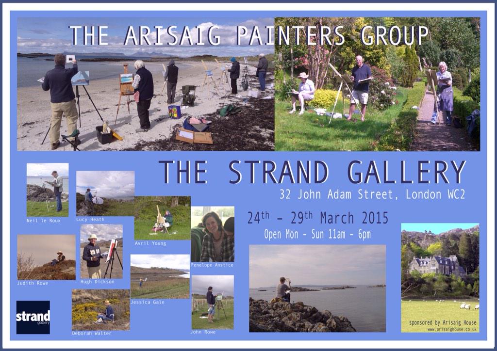 ArisaigPainters's tweet photo. So our poster is done. We are now all set for the show next week. @PenelopeAnstice @dhughd @lucyheath19 http://t.co/1iI7F12Lf8