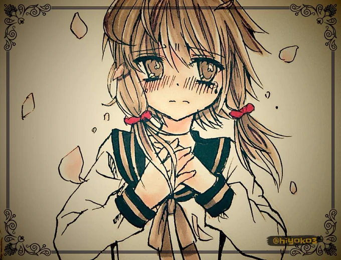卒業 「IAちゃんと離ればなれなんて寂しいよ・・・」   #結月ゆかり深夜の真剣お絵描き60分勝負