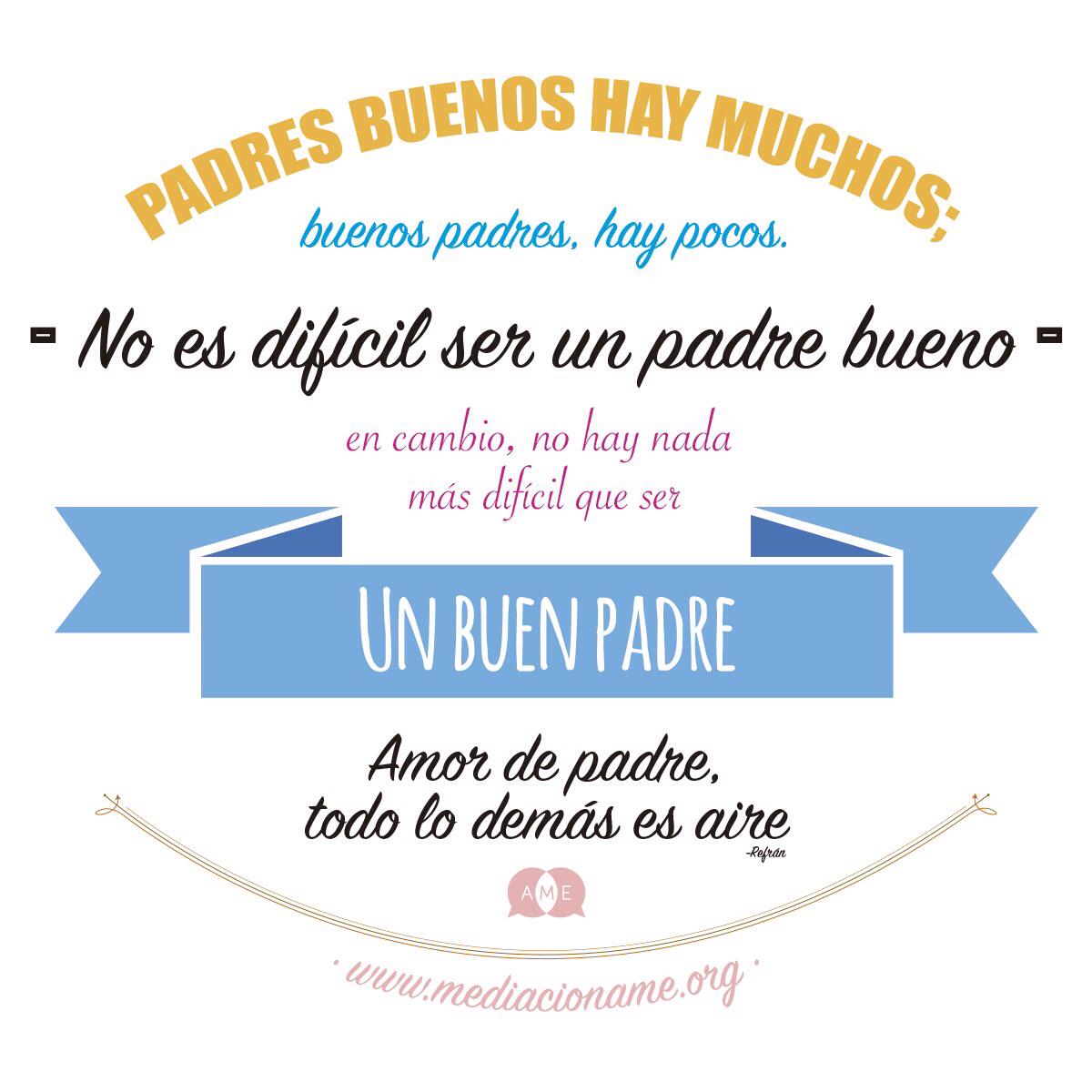 MediacionAME's tweet photo. ¡¡FELIZ DÍA A TODOS LOS PADRES!! Comparte, que se enteren todos de que tienes un buen padre! http://t.co/RCMNy37KAj