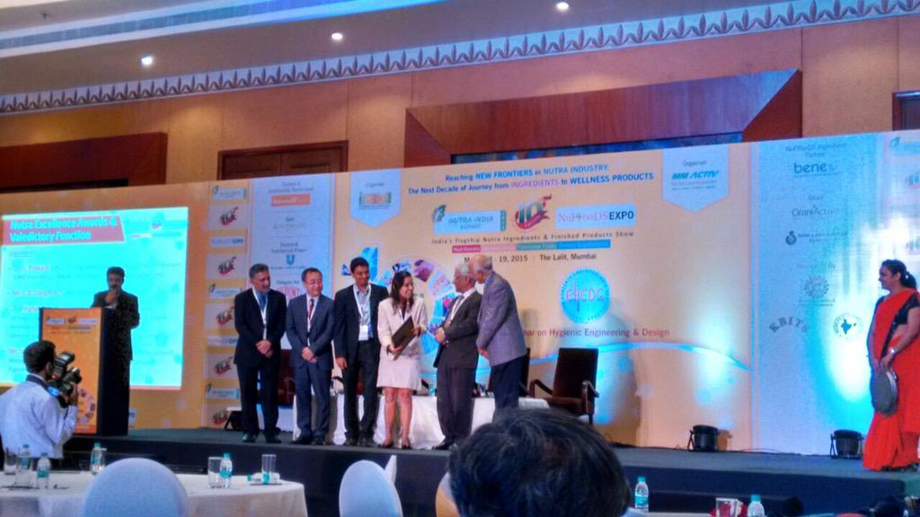 NutraIndia2015's tweet photo. #10NIS #AWARDS Special Jury Award to #NUTRAHELIX #NutraIsSutra http://t.co/zDR1fffGL1