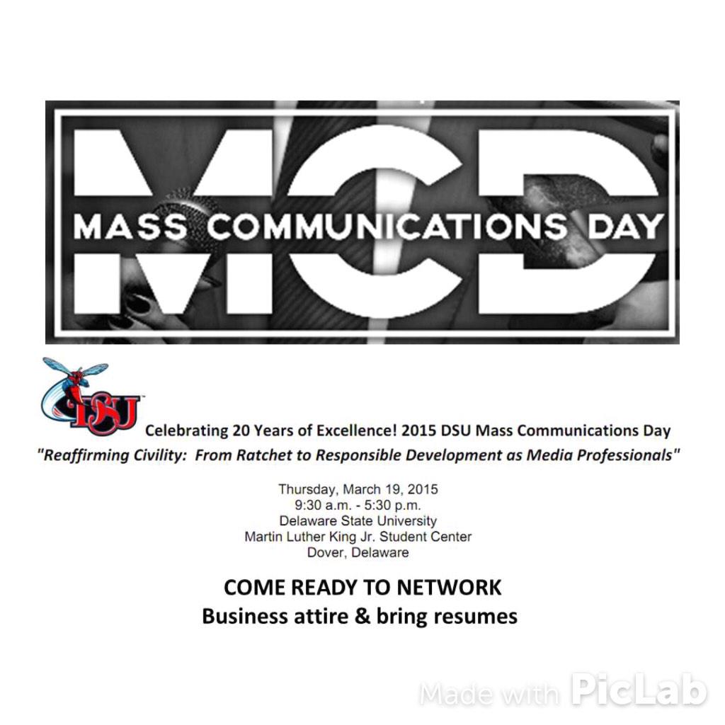 DSU_MassCommDay's tweet photo. Mass Comm students come out to the MLK now! The first session is currently underway. #DSU #MCD2K15 http://t.co/UoCnvytIiK
