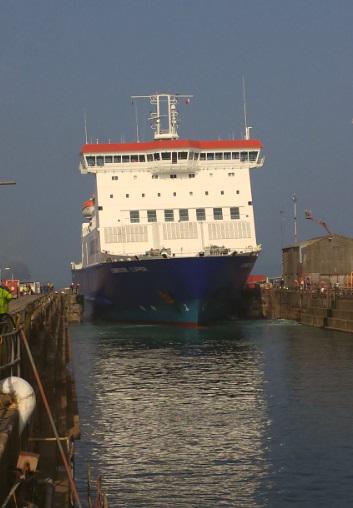 PennyPhillips2's tweet photo. A #beautiful afternoon for an #undocking. Farewell to our #seafaring friends on @Condor_Ferries #CommodoreClipper . http://t.co/uL8N8t9Qf5