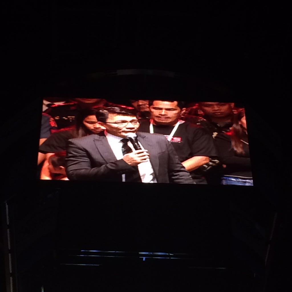UNTVNewsRescue's tweet photo. "This won't be the last." - Kuya Daniel Razon shares his parting words at the    #Songs4HeroesConcert. http://t.co/aQMK5utEzg