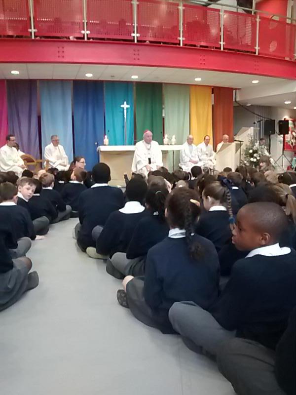 #Cardinal Vincent gives his homily at the opening of Our Lady and St Joseph School <a href="/OurLadyStJoseph/">Our Lady St Joseph</a> <a href="/CathChildW/">CathChild</a>