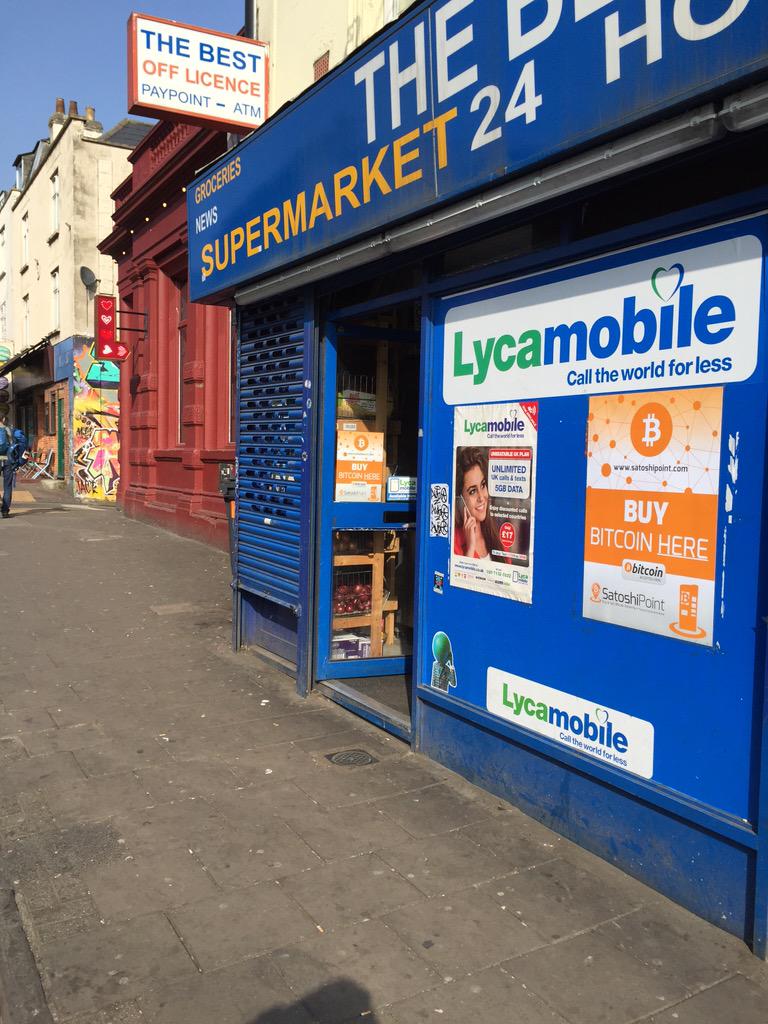 SatoshiPoint's tweet photo. @VisitBristol @BristolPost @BitcoinBristol @RedditBTC @CoinTelegraphUK #24Hour #Bitcoin #ATM #Bristol #StokesCroft http://t.co/yYX5x7sffi