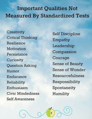 ONTSpecialNeeds's tweet photo. Important qualities NOT measured by standardized tests. https://t.co/aLTx1TmACc #EQAO