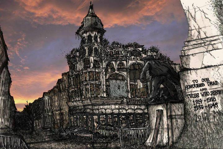 SchoolOfBitches's tweet photo. #art #artist #derry #ireland #austins #peacebridge #apocalypse #schoolofbitches http://t.co/jHDQ7xxnso @AlanStealth http://t.co/v7subQ34D8