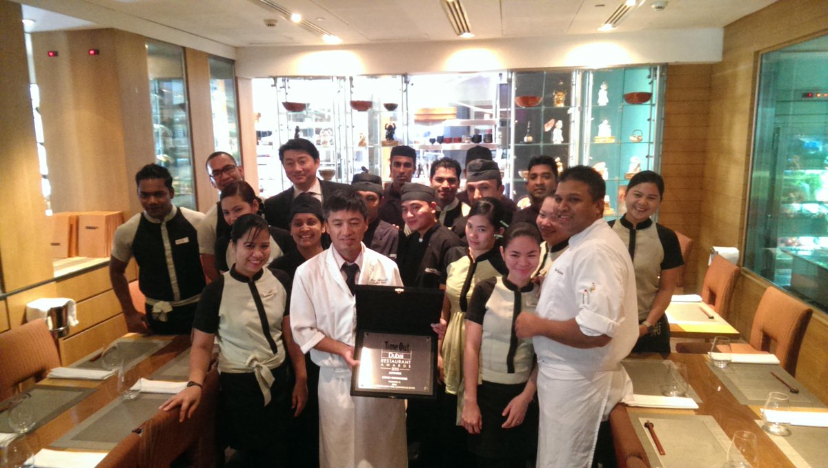 LeMeridienDXB's tweet photo. We're proud to announce @Kiku Japanese restaurant-Won #TheHighlyCommendedRestaurant2015,@TimeOutDubaiRestaurantAwards http://t.co/OpeK6nAGqD