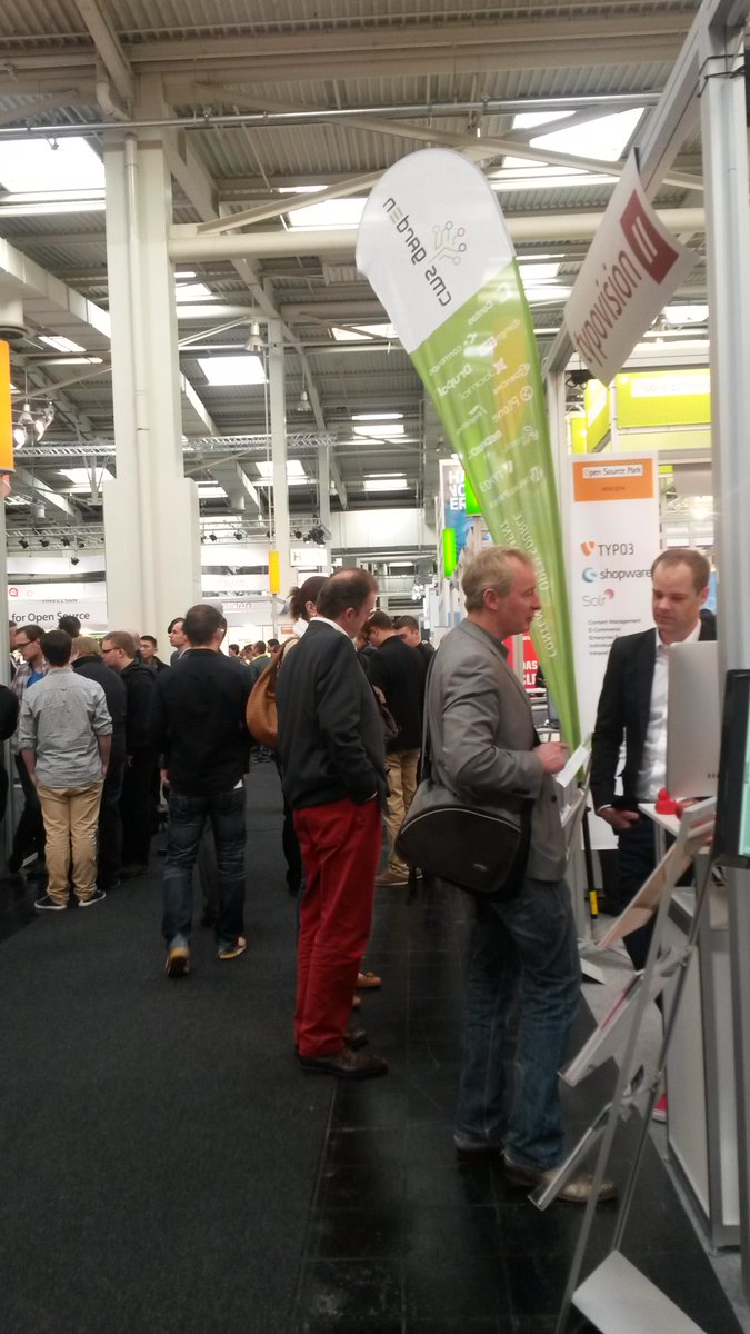 typovision's tweet photo. Tag 4 auf der CeBIT #CeBIT2015 #typo3 #TYPO3Neos #solr #CMSGarden http://t.co/TR4R93XbLp