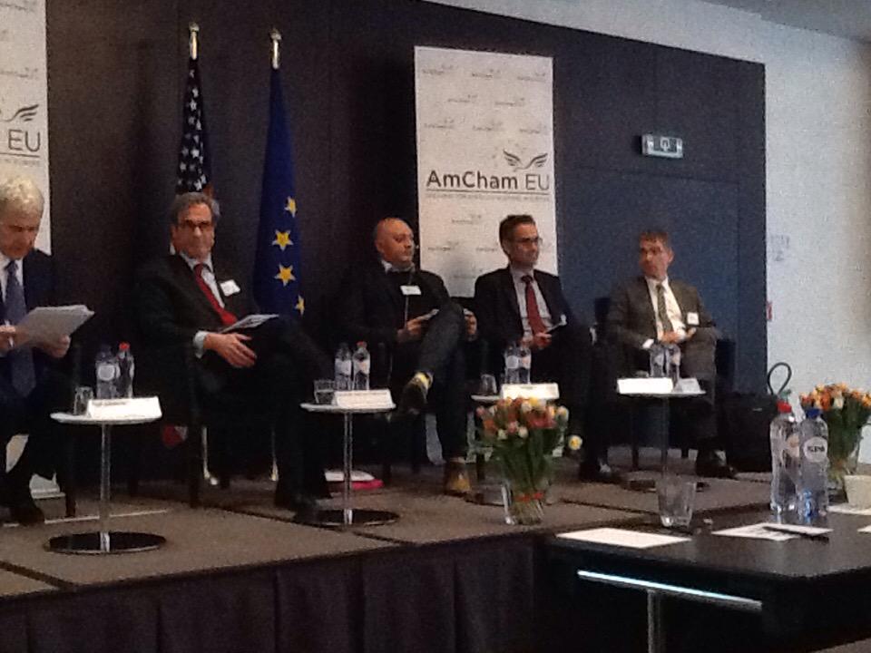AmChamEU's tweet photo. 'Strategic importance of #Transatlantic #energy cooperation' panel now with @AdamsonPaul moderating #TAWeek2015 http://t.co/Crn0LI6WIJ
