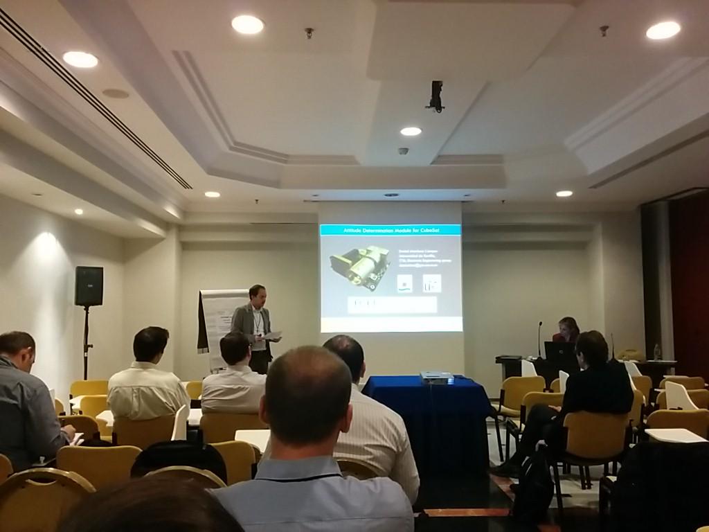 icit2015's tweet photo. "Attitude determination module for CubeSat" now in Prado's room #icit15 @dinelesi http://t.co/xTc0DAYlvg