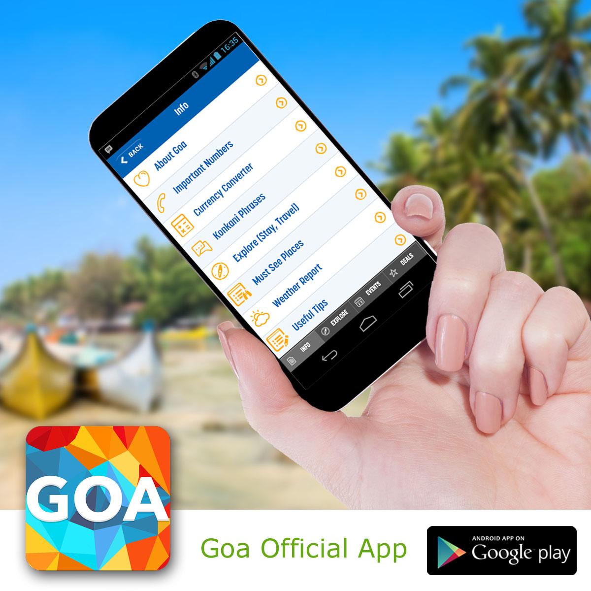 TourismGoa's tweet photo. Download the #GoaApp It's free, reliable, looks great and did we mention it's free? http://t.co/73xHLP8rUs