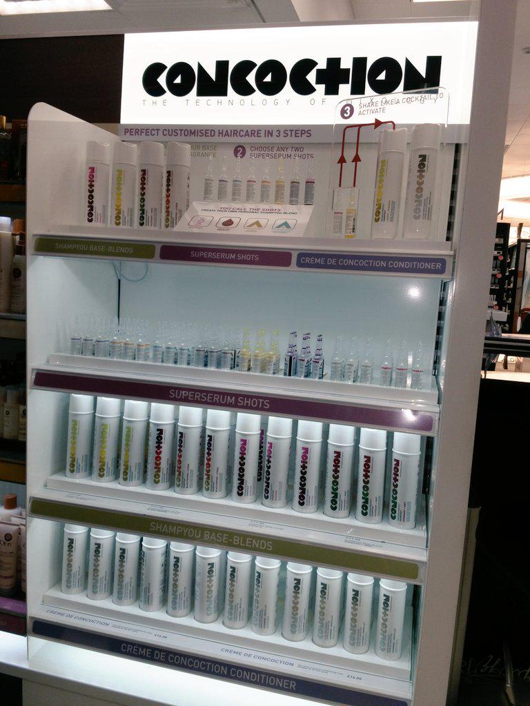 iamWilliamKing's tweet photo. Great to see @Concoctions in Boots Liverpool Street with #MixologyTechnology #shampyou - 256 combinations @BootsHelp http://t.co/UxkKHdxzJM