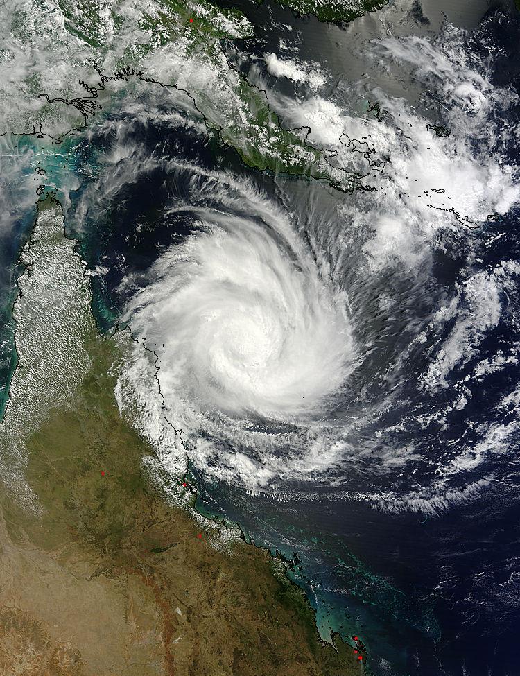 NASAEarth's tweet photo. Tropical Cyclone Nathan (18P) approaching Australia http://t.co/O68o9nQann 03/19/2015
00:35 UTC http://t.co/LgNU8h8Q2D