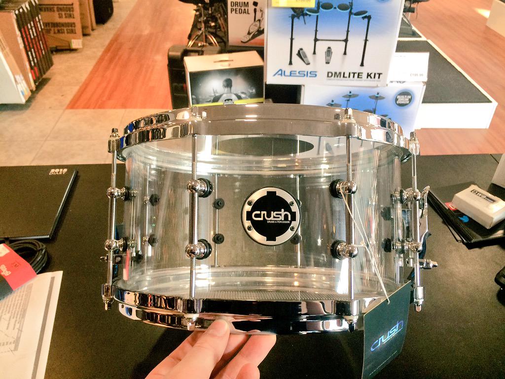 danny_mik's tweet photo. Yummy! @crushdrums @CrushDrumsUK acrylic snare now in stock at @dawsonsmusic #manchester

#drums #drummer http://t.co/WEWuTnj8yg