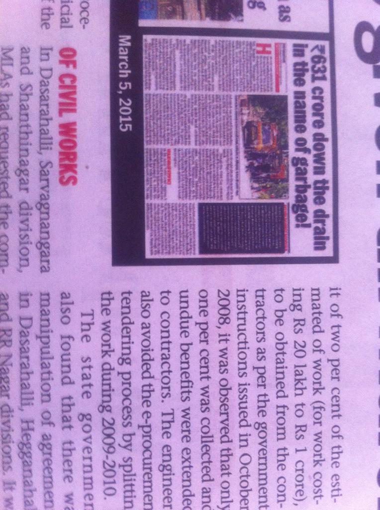 BJPfailBlr's tweet photo. Irregularities  in @bjpkarnataka ruled BBMP  #BJPRuinedBlr http://t.co/zyJkYNk2MC
