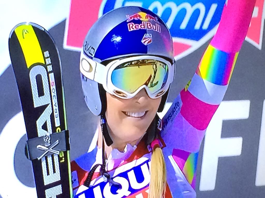 kerstinlehms's tweet photo. Congrats @lindseyvonn on the 67th victory and the Super G globe. 
#LV67 #globe19 #WorldCupFinale http://t.co/1HlLiifkeL