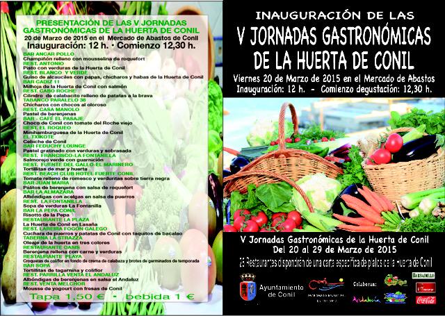 megustaconil's tweet photo. Mañana inauguración de las V Jornadas Gastrómicas de la Huerta de #Conil. Estáis tod@s invitados! http://t.co/F0JY7SzANd